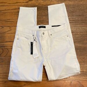 NWT-Banana Republic mid rise 28R skinny white jeans